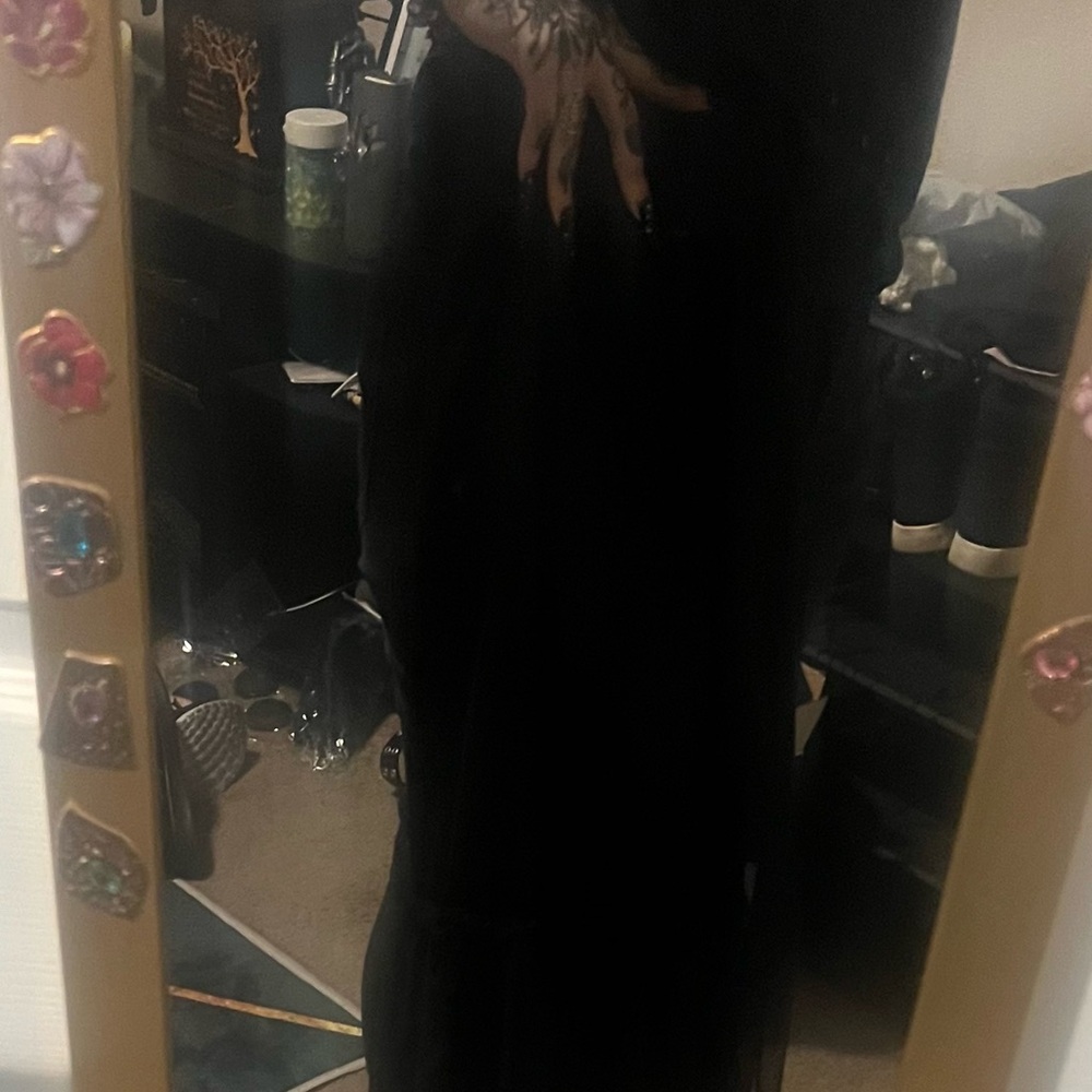 Torrid Elegant Black mesh layered skirt